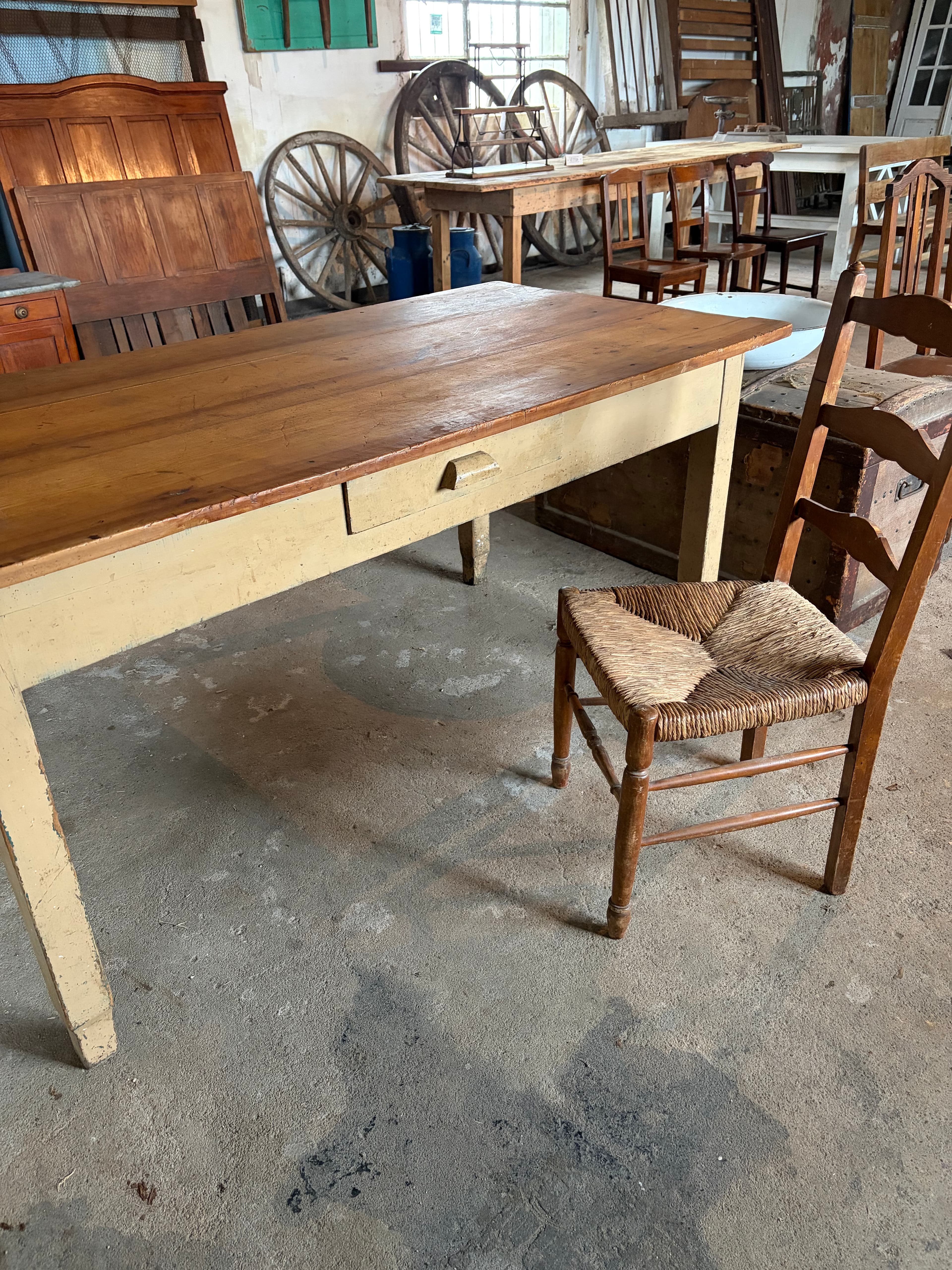 Mesa de comedor/cocina de campo