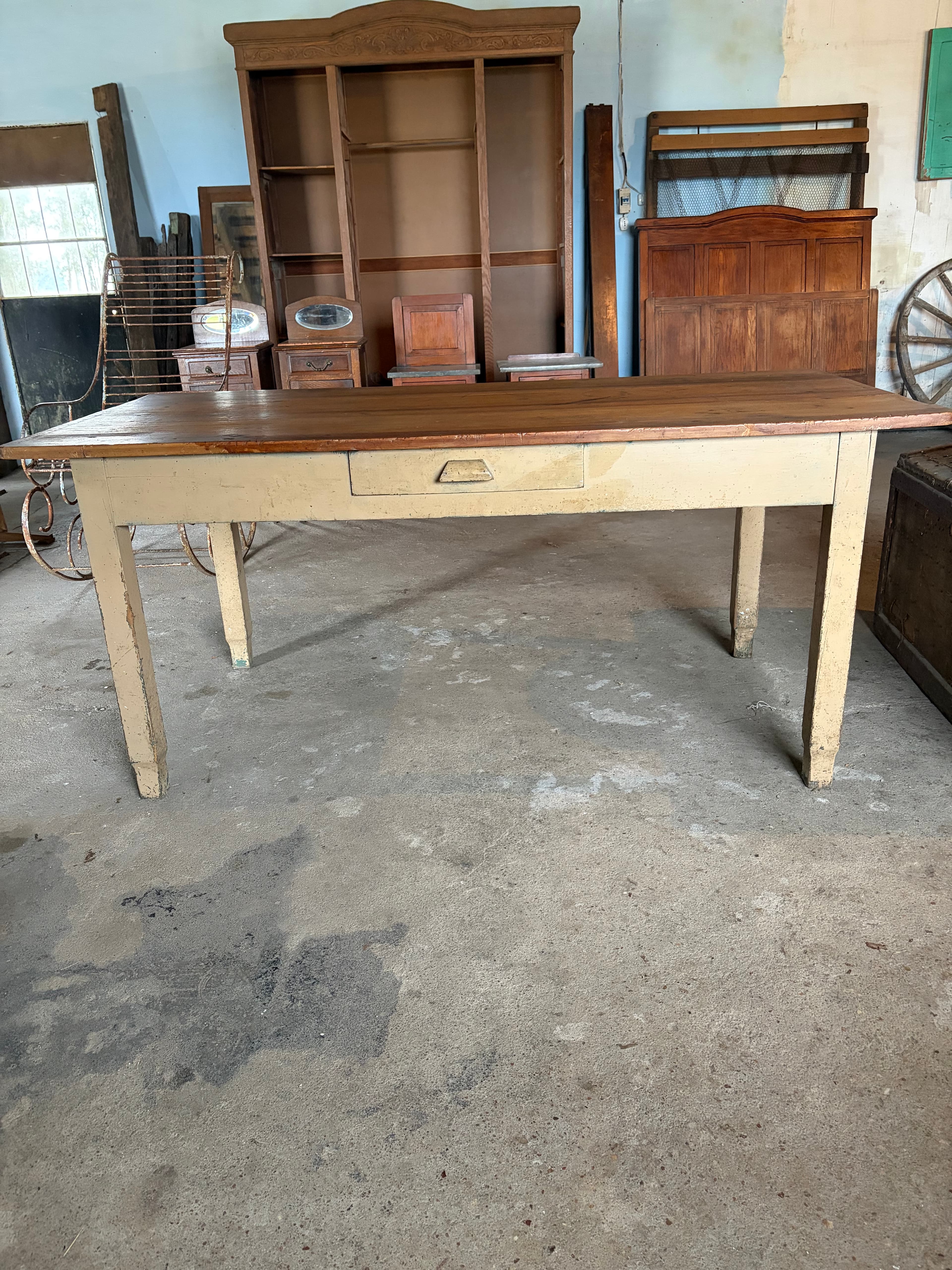 Mesa de comedor/cocina de campo